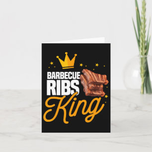 Tarjeta Rasca divertida costilla temporada de carne King B