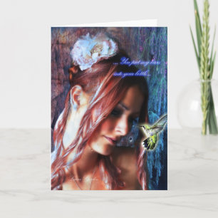 Tarjeta "Rasgones en una botella" inspiradora