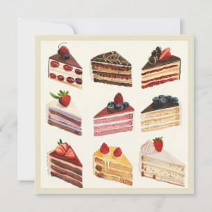 Tarjeta Rasgos de pasteles pintados