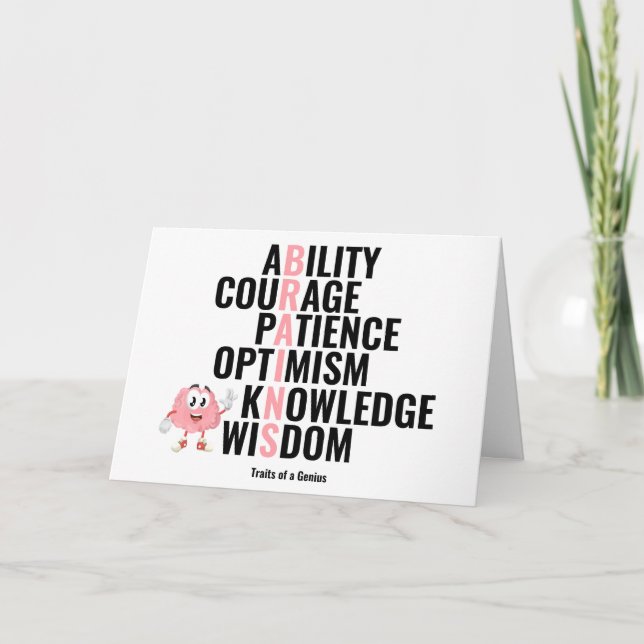 Tarjeta Rasgos de un genio (Anverso)