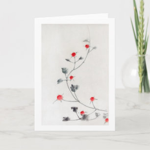 Tarjeta Raspberry, Hokusai, Ukiyo-e
