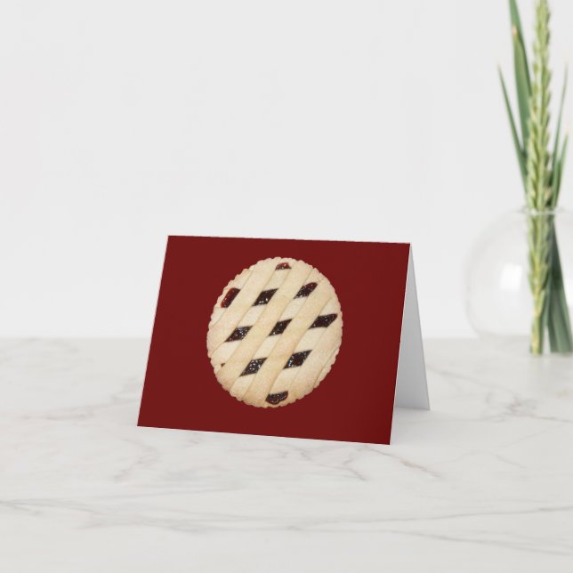 Tarjeta Raspberry Pie/Tart Notecard (Anverso)