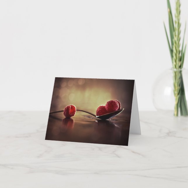 Tarjeta Raspberry Sunrise Blank Note Card (Anverso)