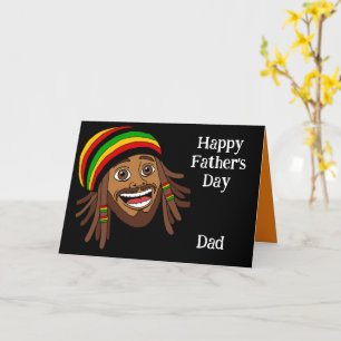 Tarjeta Rasta Jamaicano Feliz Día del Padre