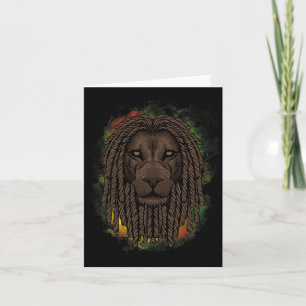 Tarjeta Rasta Lion Con Arcos - Muestra Tu Orgullo Y Regga