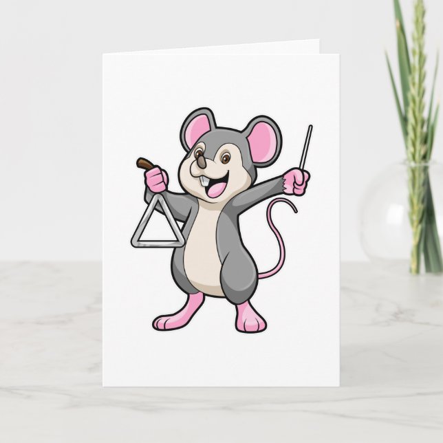 Tarjeta Rat at Music con Triangel (Anverso)