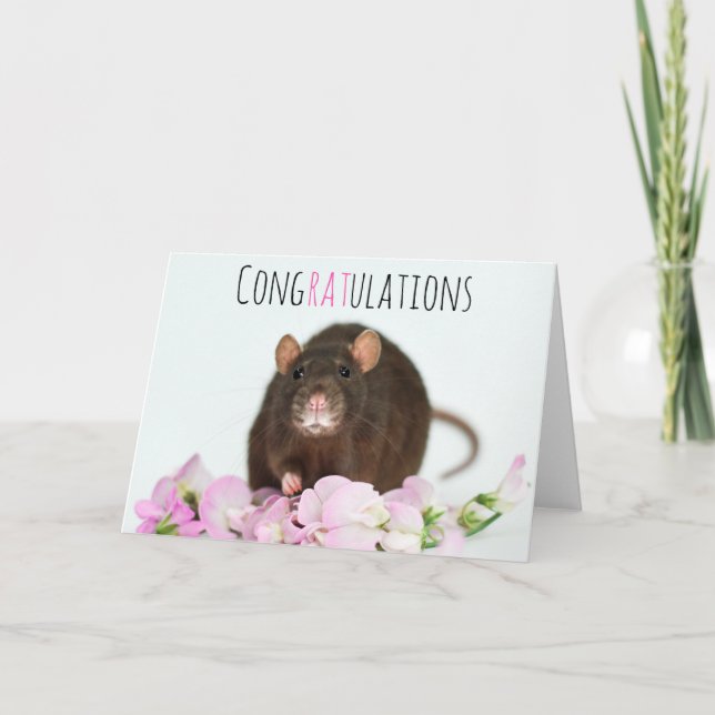 Tarjeta Rat Felicitaciones (Anverso)