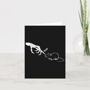 Tarjeta Rat Scary Skeleton Hand Boop habló de Halloween