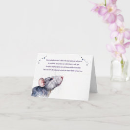 Tarjeta Rat Sympathy Condolences Heaven Loss of Pet Rat 