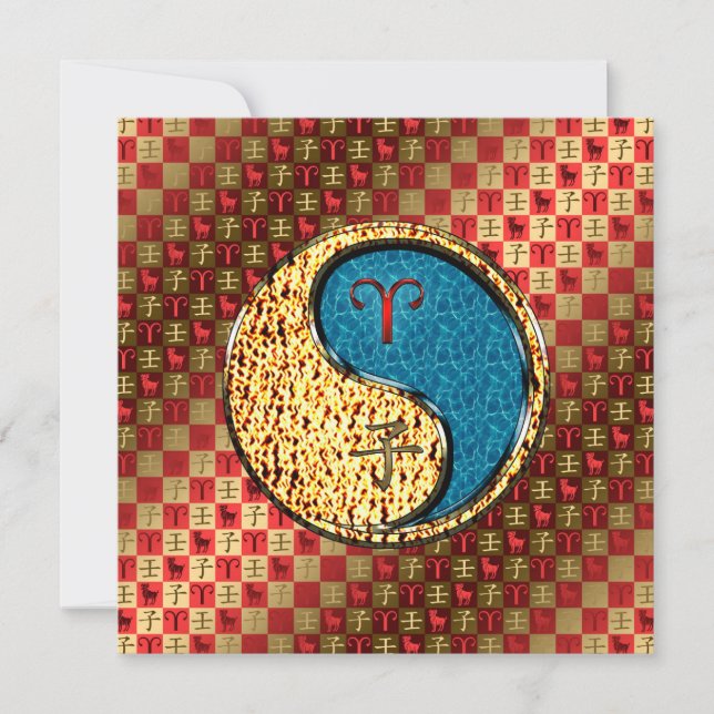 Tarjeta Rata de Aries y Agua (Anverso)