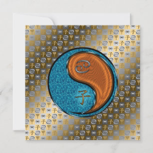 Tarjeta Rata de Cáncer y Madera