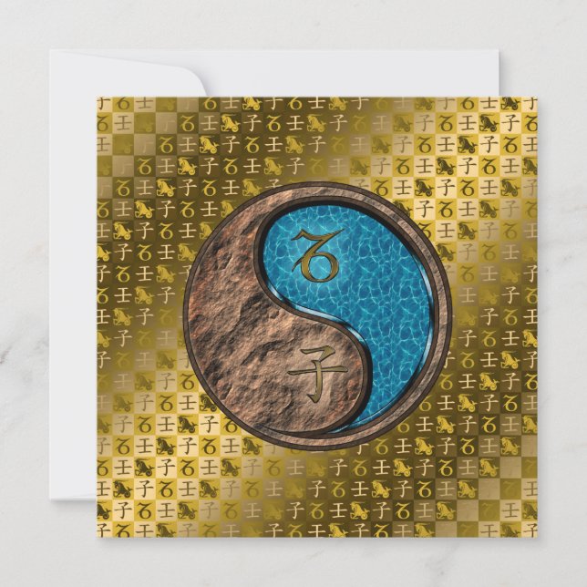 Tarjeta Rata de capricornio y agua (Anverso)