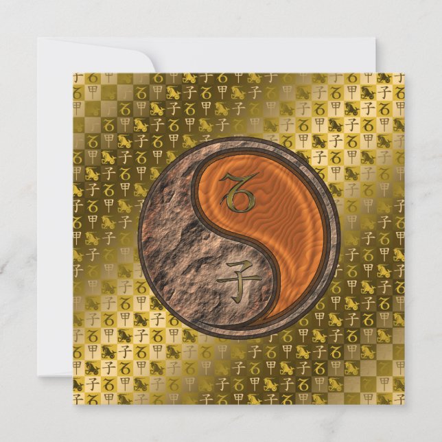 Tarjeta Rata de Capricornio y Madera (Anverso)