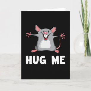 Tarjeta Rata del ratón Mascota animal Queso Amor divertida