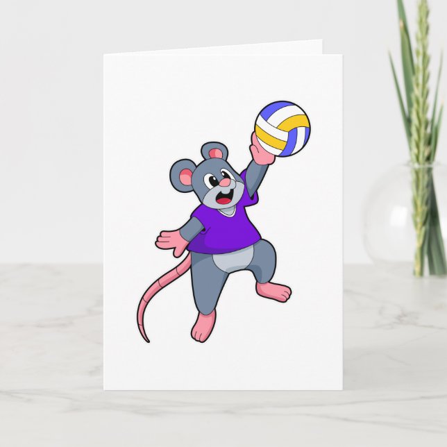 Tarjeta Rata en deportes de voleibol (Anverso)