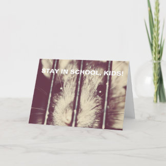 Tarjeta Rata inspiradora divertida en la prisión