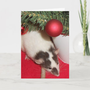 Tarjeta: Ratas del navidad