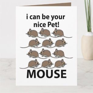 Tarjeta Raton Animal Raton Puedo Ser Tu Bonito Raton Masco