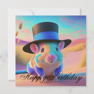 Tarjeta Ratón Country Squire Feliz cumpleaños
