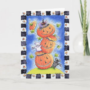 Tarjeta Ratones de Halloween