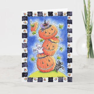 Tarjeta Ratones de Halloween