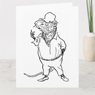 Tarjeta Ratty - Wind In the Willows (1908 Illustration)