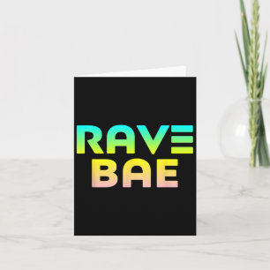 Tarjeta Rave Bae - Raver cita el Festival de Música Edm
