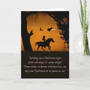 Tarjeta Raven Halloween