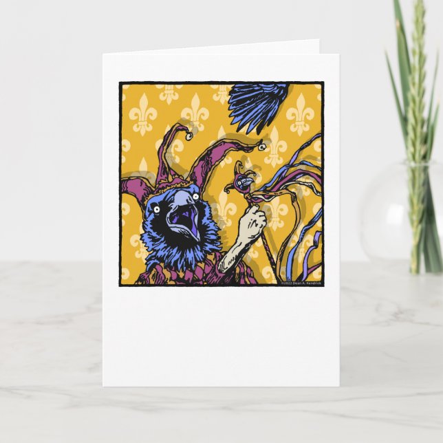 Tarjeta Raven Mad - Blank Inside Pop Goth Nightmare  (Anverso)