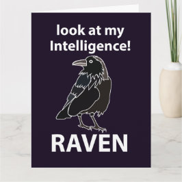Tarjeta Raven Mira Mi Raven De Inteligencia