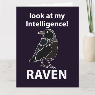 Tarjeta Raven Mira Mi Raven De Inteligencia