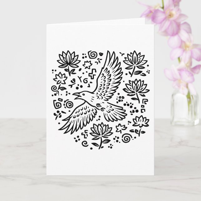 Tarjeta Raven of Transformation (Orquídea)