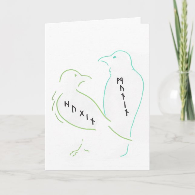 Tarjeta Ravens de Odin (Anverso)