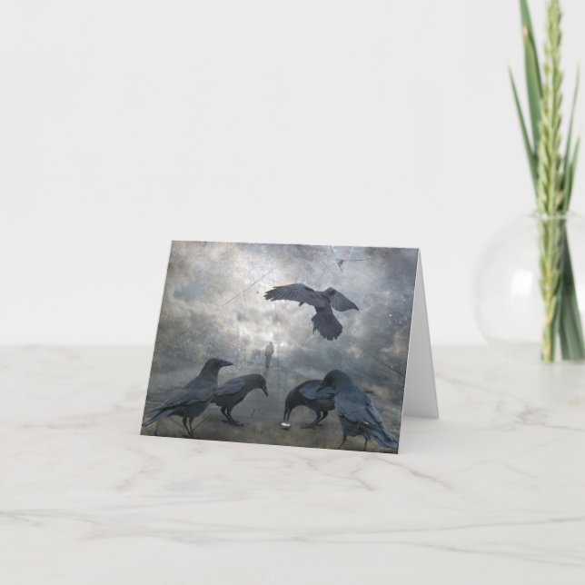 Tarjeta Ravens juegan con tiempo perdido (Anverso)