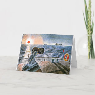 Tarjeta Ravilious - Sol de medianoche