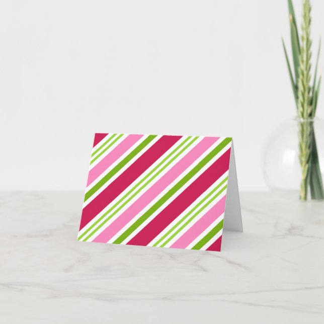 Tarjeta rayada de canto para navidades (Anverso)