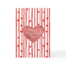 Rayas Rojas & Corazones Día de San Valentín