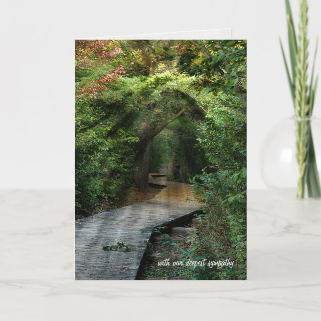 Tarjeta Rayos de sol en simpatía del bosque (Anverso)