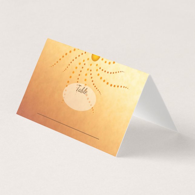 Tarjeta Rayos sombríos de luz solar puntos de la luz del s (Anverso)