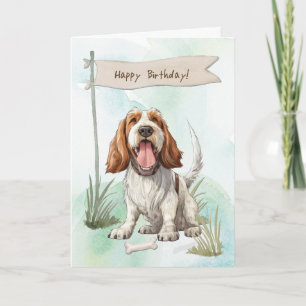 Tarjeta Raza de perro de Spinone Italiano bajo Rótulo de c