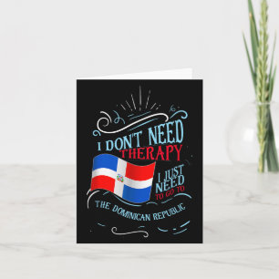 Tarjeta Razas dominicanas divertidas que no necesito terap