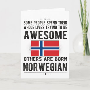Tarjeta Razas noruegas de la bandera noruega declaradas Pa