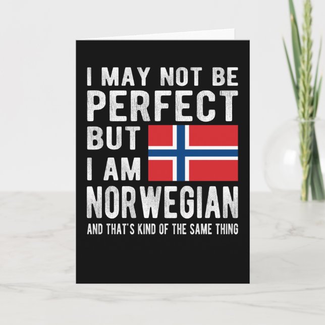 Tarjeta Razas noruegas de la bandera noruega declaradas Pa (Anverso)
