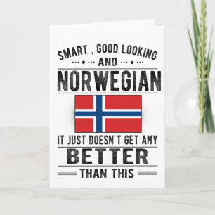 Tarjeta Razas noruegas de la bandera noruega declaradas Pa