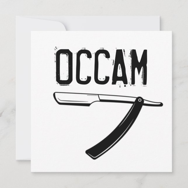 Tarjeta Razor de Occam (Anverso)