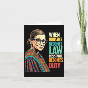 Tarjeta Rbg: Cuando la injusticia se convierte en resisten
