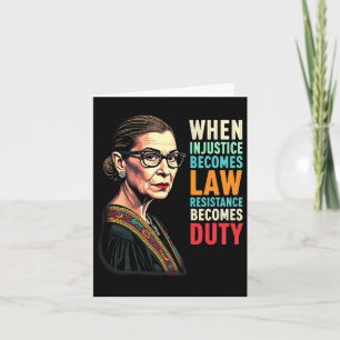 Tarjeta Rbg: Cuando la injusticia se convierte en resisten