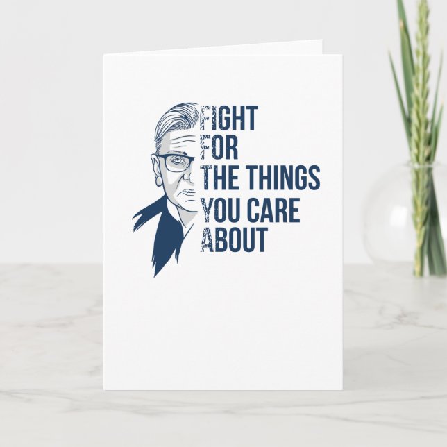 Tarjeta RBG Ruth Bader Ginsburg - Feminismo (Anverso)