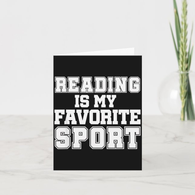Tarjeta Reading Is My Favorite Srt Funny Librarian Shirt  (Anverso)