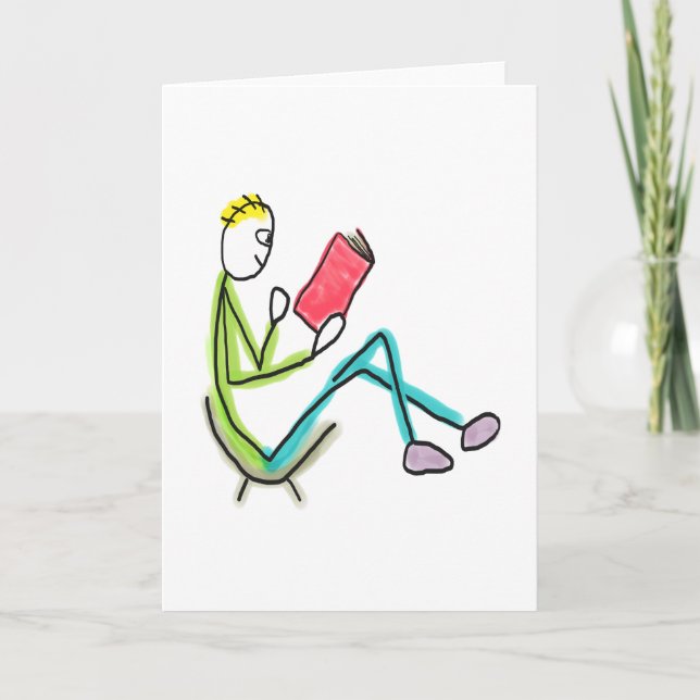 Tarjeta Reading Stickman (Anverso)